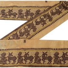 Load image into Gallery viewer, Sanskriti Vintage 8 YD Sari Border Baluchari Trim Sewing 3.5&quot;W Woven Craft Lace
