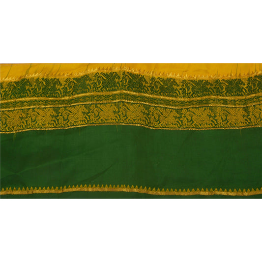 Санскрити Винтаж 1 ярд сари кайма тканая отделка шитье зеленое ремесло декор кружево