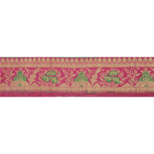 Load image into Gallery viewer, Sanskriti Vintage Pink Sari Border Brocade Craft 2.5&quot;W Trim Sewing 4 YD Lace
