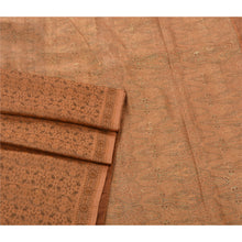 Load image into Gallery viewer, Sanskriti Vintage Brown Heavy Saree Pure Satin Silk Woven Fabric Ethnic Sari
