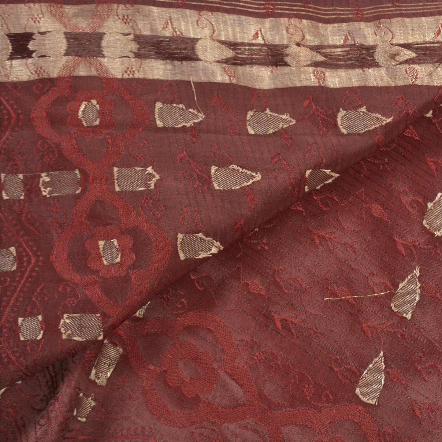 Sanskriti Vintage Heavy Sarees Pure Satin Silk Banarasi Tanchoi Sari Sustainable Fabric