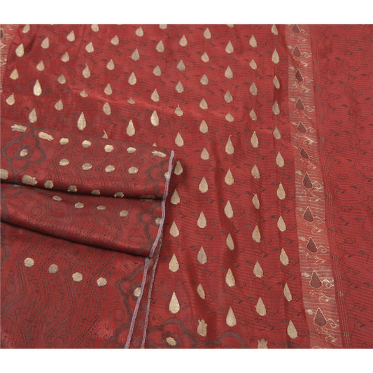 Sanskriti Vintage Heavy Sarees Pure Satin Silk Banarasi Tanchoi Sari Sustainable Fabric