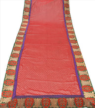 Load image into Gallery viewer, Vintage Dupatta Long Stole Chiffon Silk Red Hijab Embroidered Leheria Wrap Veil
