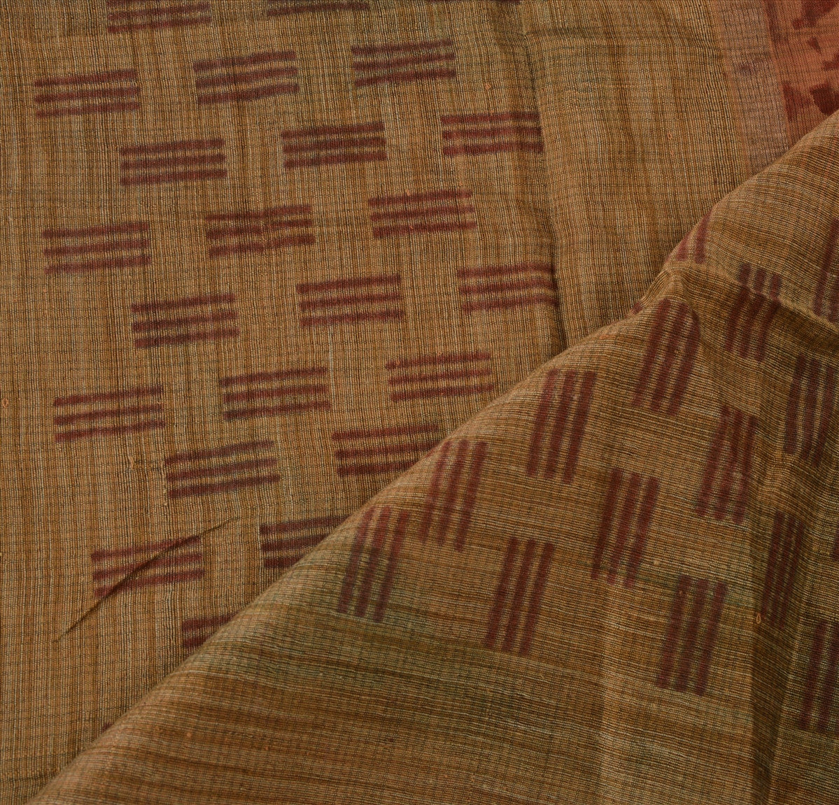 Sanskriti Vintage Dupatta Long Stole Cotton Brown Wrap Hijab Printed Veil Scarves