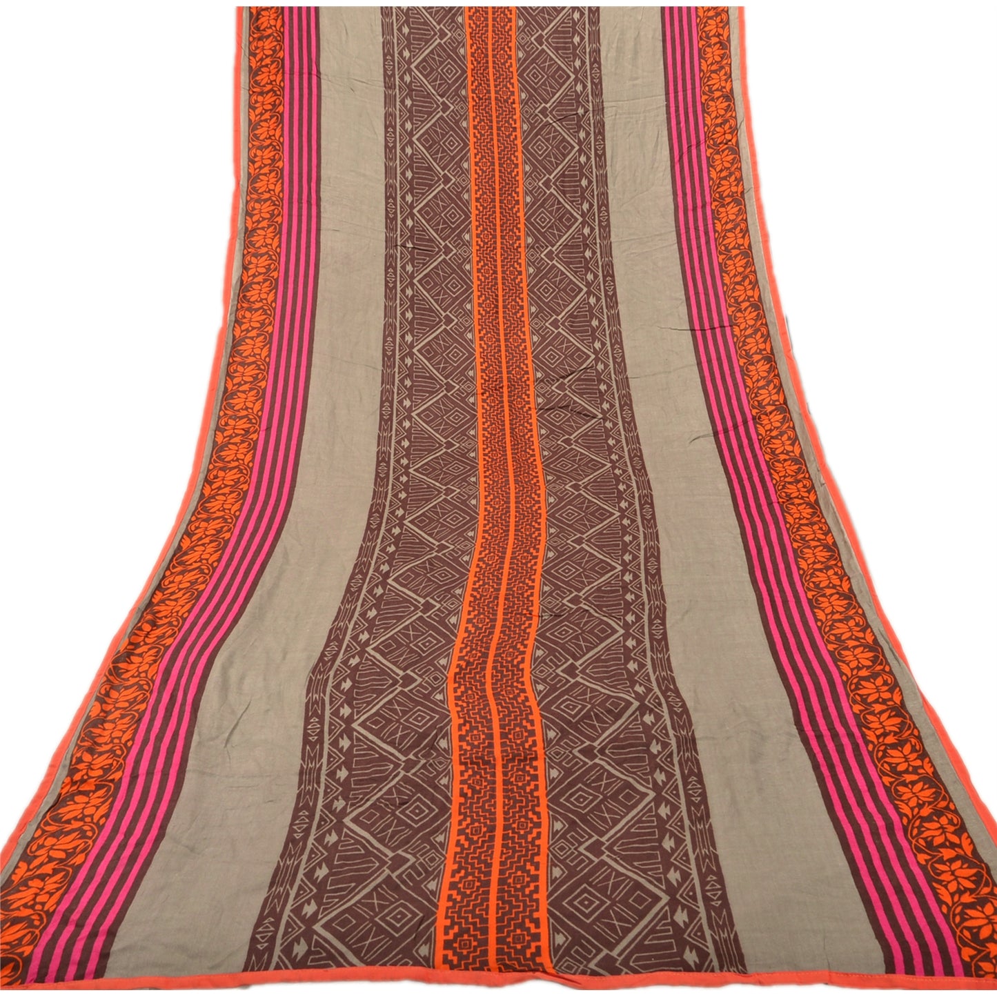 Sanskriti Vintage Dupatta Long Stole Cotton Multi Color Shawl Printed Scarves
