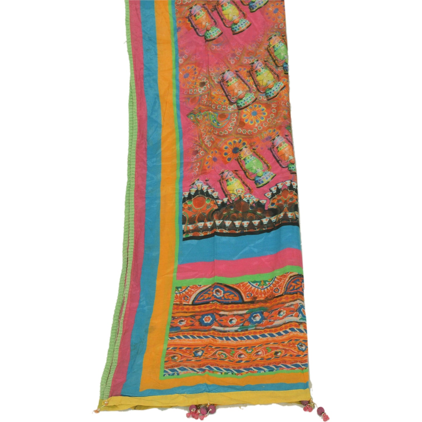 sanskriti Vintage Dupatta Long Stole Blend Cotton Shawl Digital Printed Scarves
