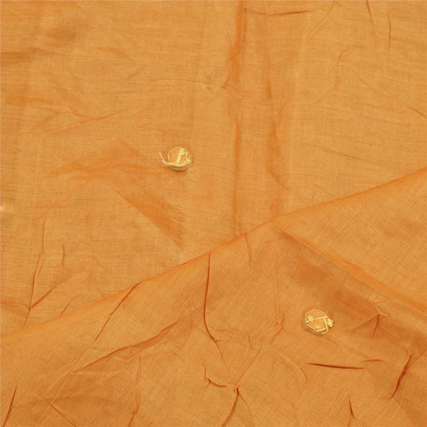 Sanskriti Vintage Dupatta Long Stole Pure Silk Peach Hand Beaded Scarves Veil