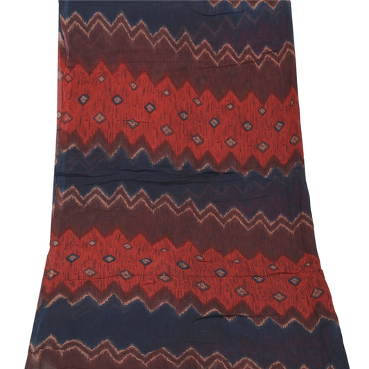 Sanskriti Vintage Dupatta Long Stole Georgette Multi Color Printed Wrap Hijab