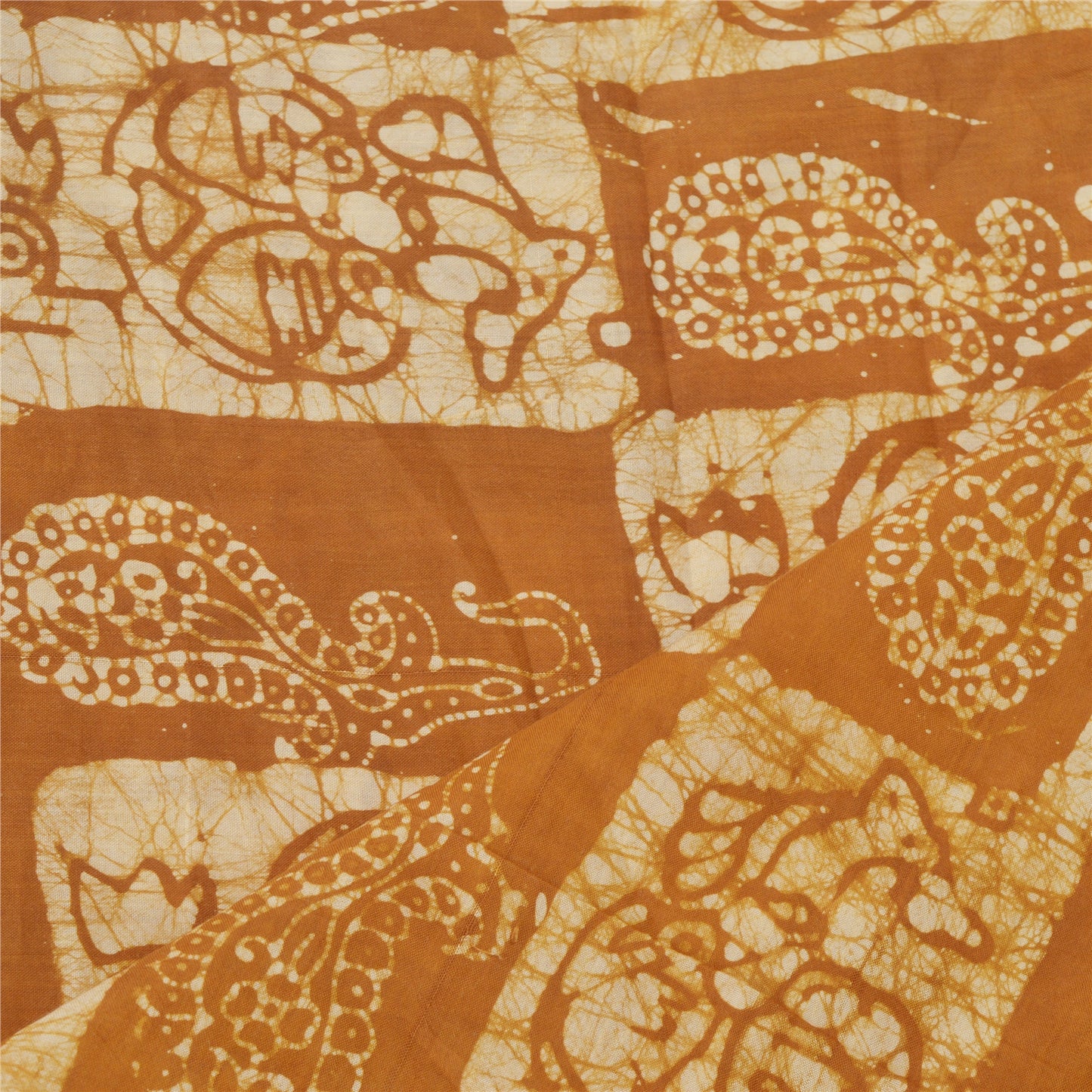 Sanskriti Vintage Dupatta Long Stole Heena Green Batik Work Veil