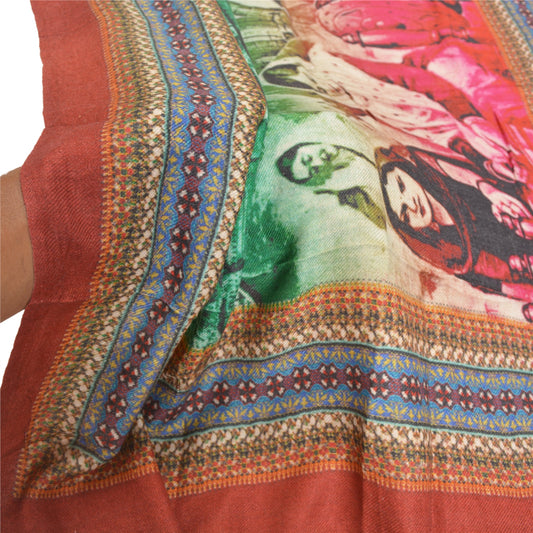 Sanskriti Vintage Dupatta Long Stole Blend Cotton Hijab Digital Printed Shawl