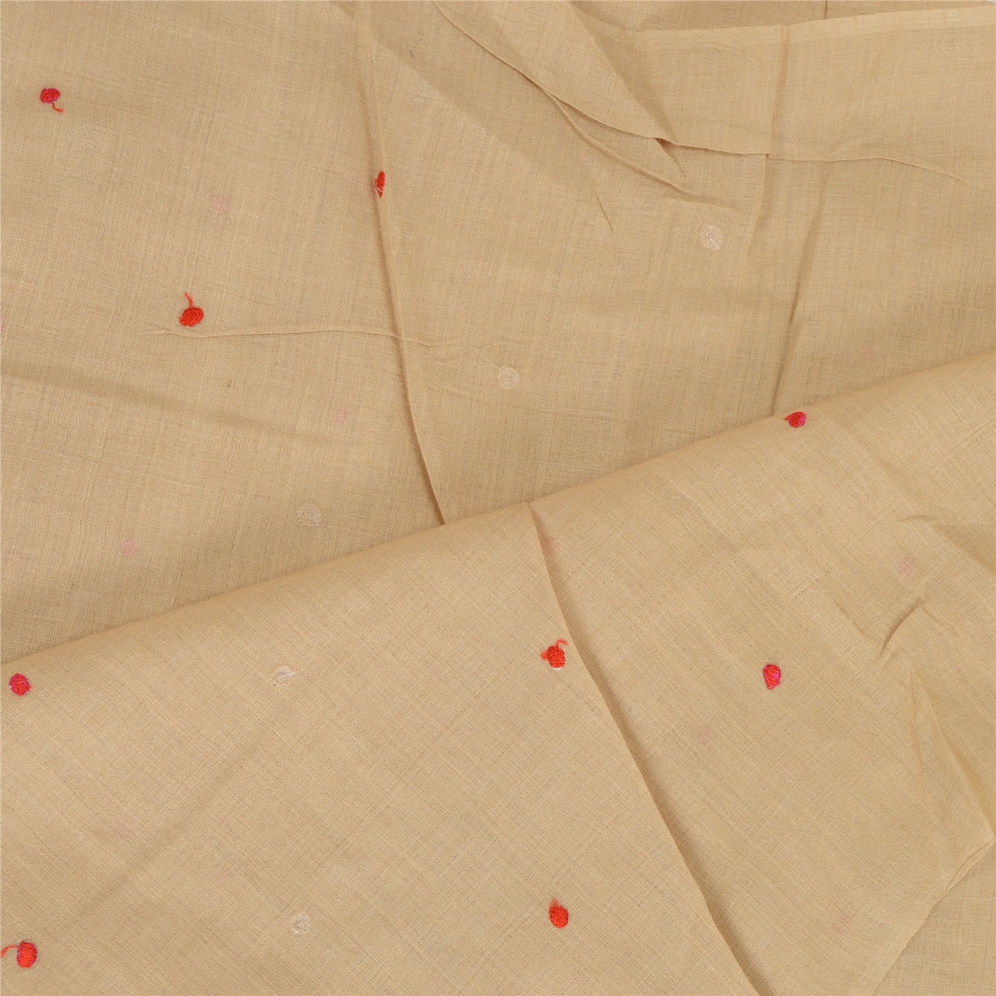 Sanskriti Vintage Dupatta Long Stole Pure Silk Ivory Hijab Embroidered Scarves