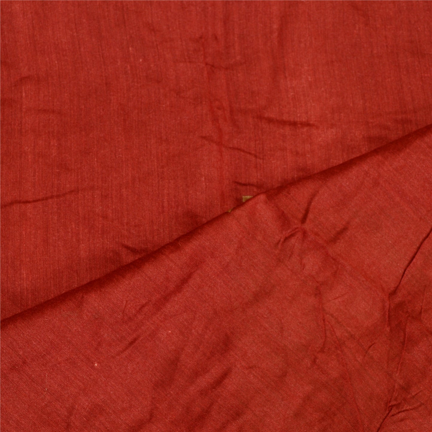 Sanskriti Vintage Dupatta Lang Stola 100% Ren Silke Mørkerøde Trykte Tørklæder