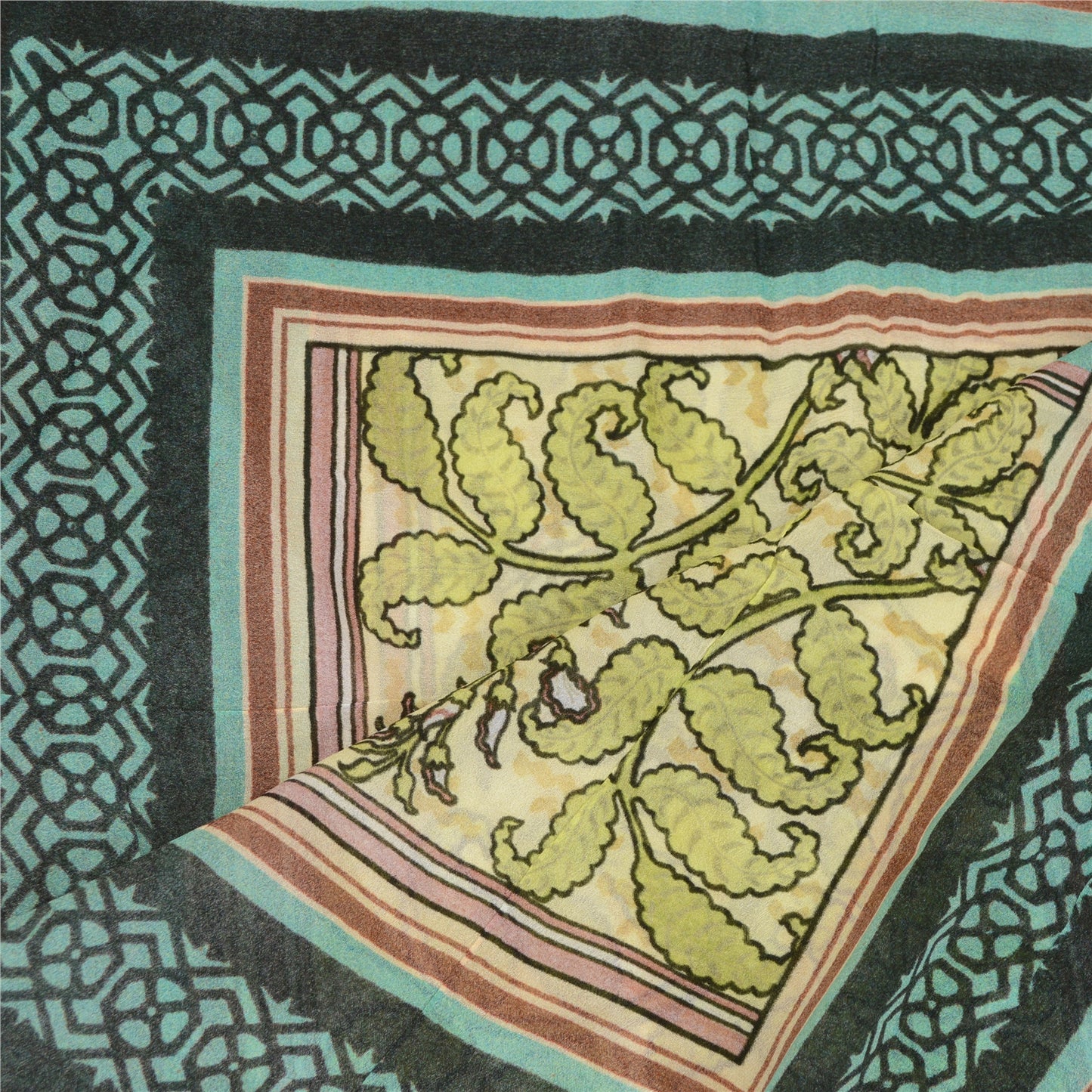 Sanskriti Vintage Dupatta Long Stole Blend Georgette Digital Printed Scarves