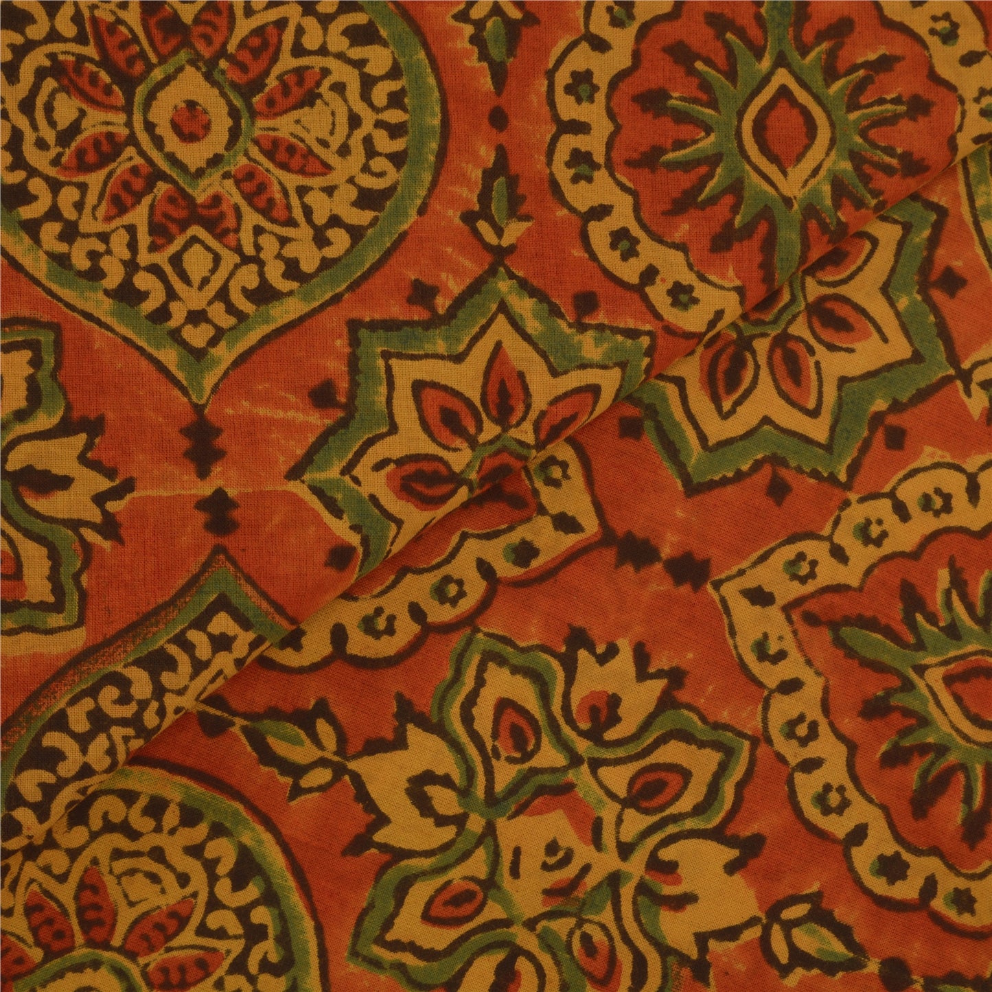 Sanskriti Vintage Dupatta Long Stole Pure Cotton Hijab Block Printed Scarves