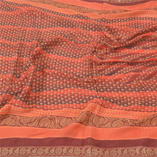 Sanskriti Vintage Dupatta Long Stole Pure Silk Hijab Printed & Woven Scarves