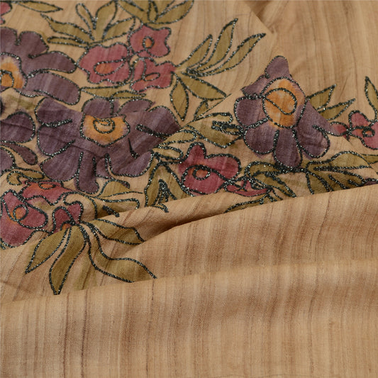 Sanskriti Vintage Dupatta Long Stole Blend Silk Hand Embroidered & Handloom Veil