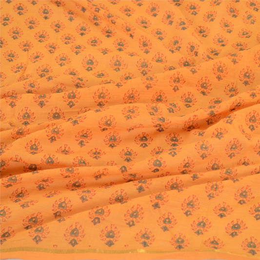 Sanskriti Vintage Dupatta Long Stole Pure Cotton Hand-Block Printed Hijab