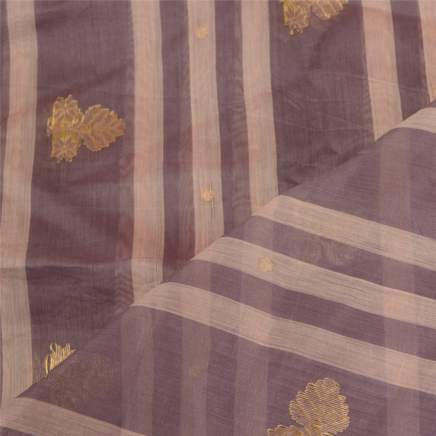 Sanskriti Vintage Long Dupatta Stole Blend Silk Blue Hand-Block Printed Woven