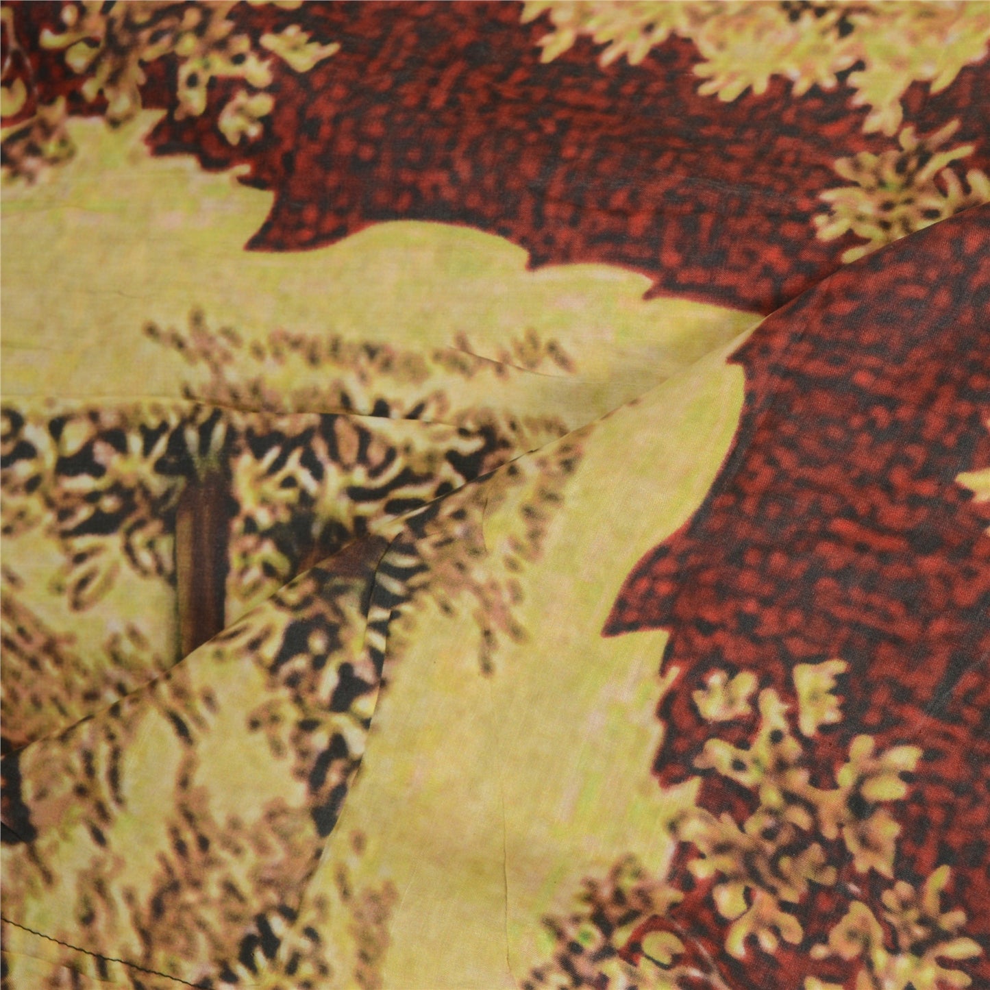 Sanskriti Vintage Ivory/Red Long Dupatta/Stole Pure Crepe Silk Digital Printed