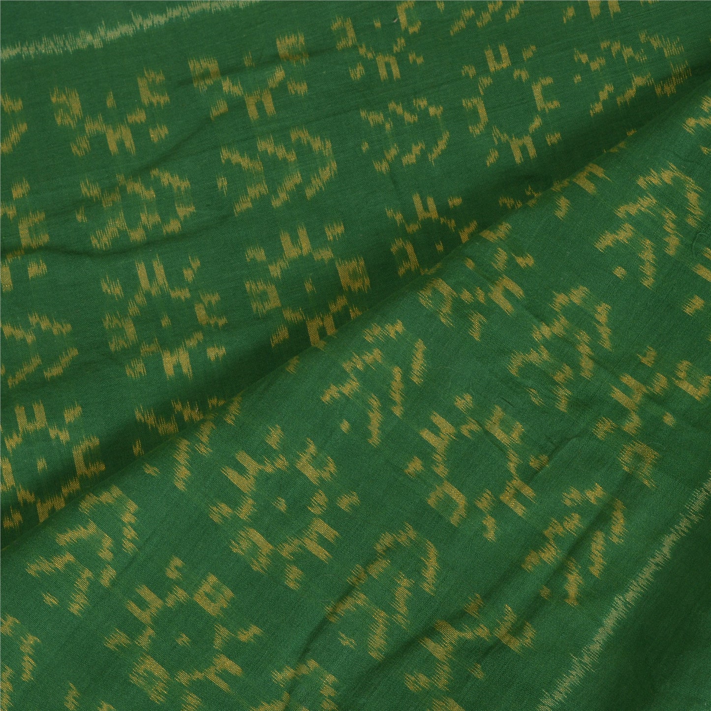 Санскритский винтажный длинный палантин зеленый/красный из чистого хлопка самбалпури икат хиджаб