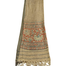Load image into Gallery viewer, Sanskriti Vintage Long Dupatta Stole Pure Woolen Ivory Wrap Hijab Printed Shawl
