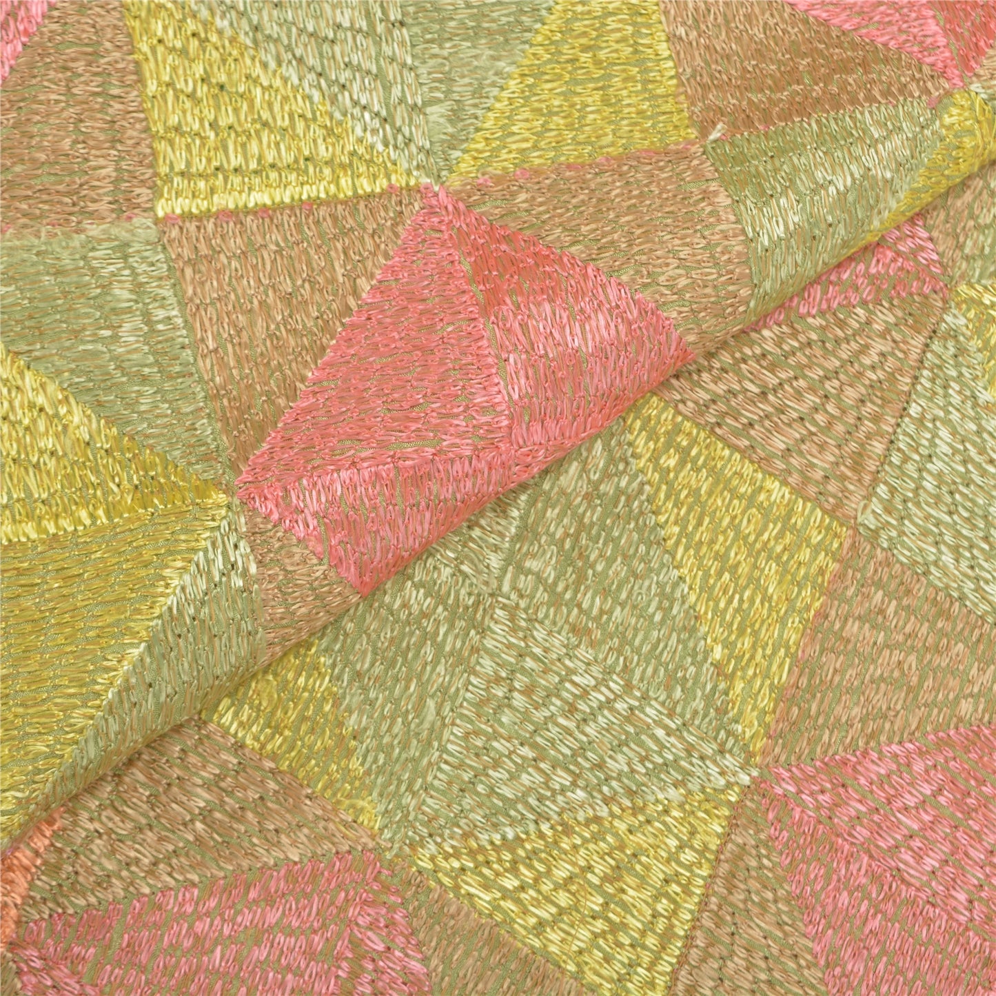 Sanskriti Vintage Heavy Dupatta Art Silk OOAK Embroidered Bagh Phulkari Stole