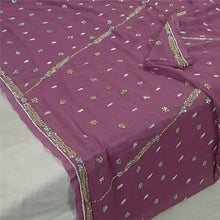 Load image into Gallery viewer, Sanskriti Vintage Mauve Long Party Dupatta Stole Georgette Hand Beaded Scarves
