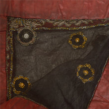 Load image into Gallery viewer, Sanskriti Vintage Long Dupatta Net Mesh Black Hand Beaded Rhinestones Wrap Stole
