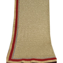 Load image into Gallery viewer, Sanskriti Vintage Dupatta Long Stole Georgette Golden Hand Beaded Wrap Scarves
