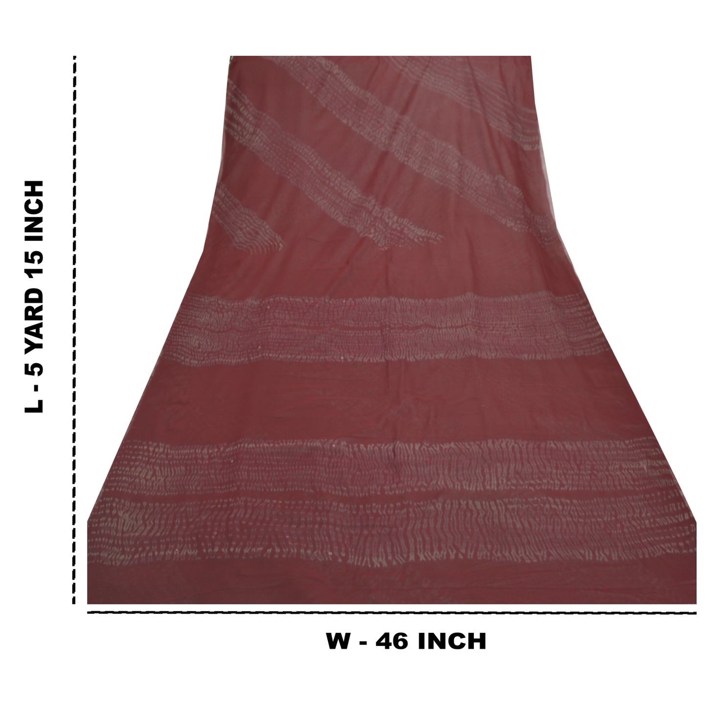 Sanskriti Vintage Dark Red Heavy Sarees Pure Georgette Silk Leheria Sari Sustainable Fabric