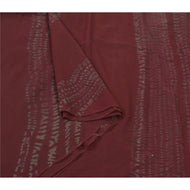 Sanskriti Vintage Dark Red Heavy Sarees Pure Georgette Silk Leheria Sari Fabric