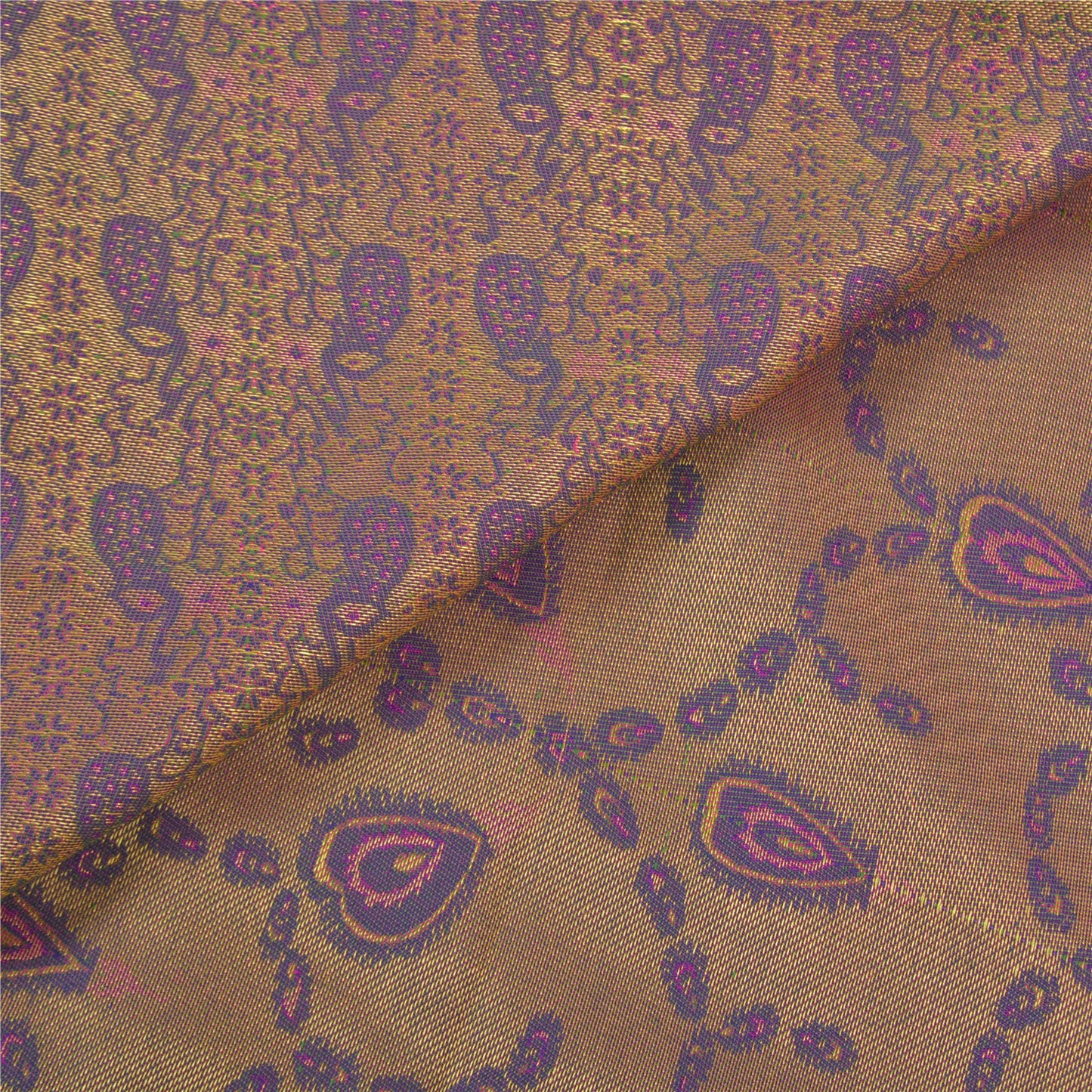 Sanskriti Vintage Heavy Pink Sari Art Silk Woven Paithani Peacock Sarees Sustainable Fabric