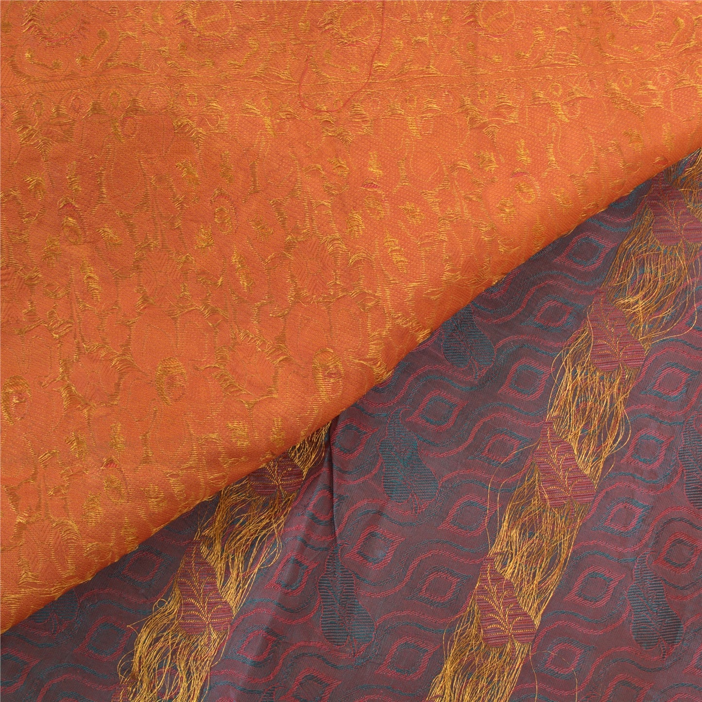 Sanskriti Vintage Heavy Saree Woven Pure Silk Sustainable Fabric Brocade Green Sari