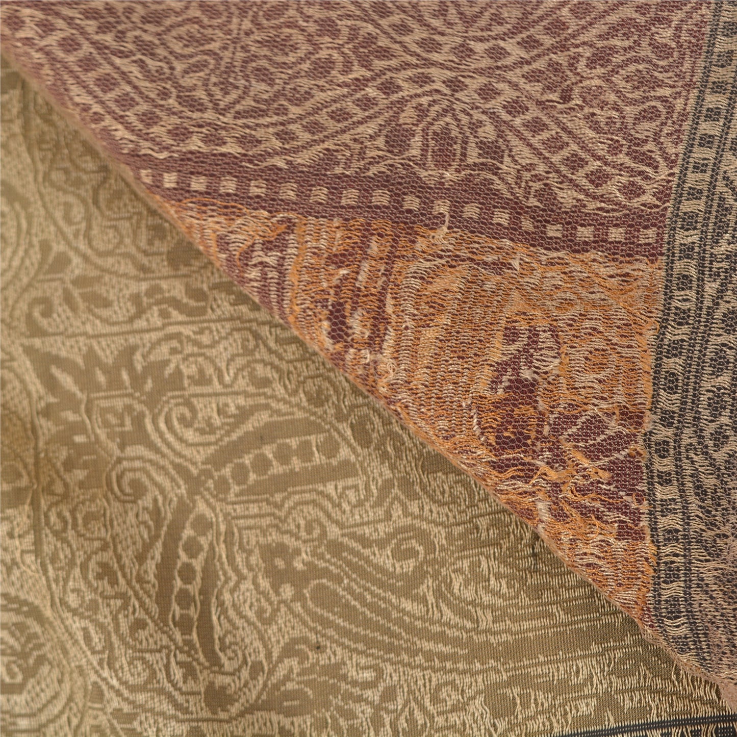 Sanskriti Vintage Green Heavy Sarees 100% Pure Silk Woven Tanchoi Sari Sustainable Fabric