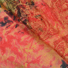 Load image into Gallery viewer, Sanskriti Vintage Heavy Sarees Pure Silk Brocade Baluchari Tie-Dye Sari Fabric
