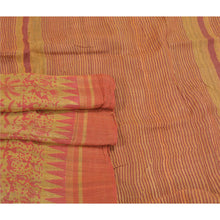 Load image into Gallery viewer, Sanskriti Vintage Cream Heavy Sarees Pure Handloom Silk Printed Sari Fabric
