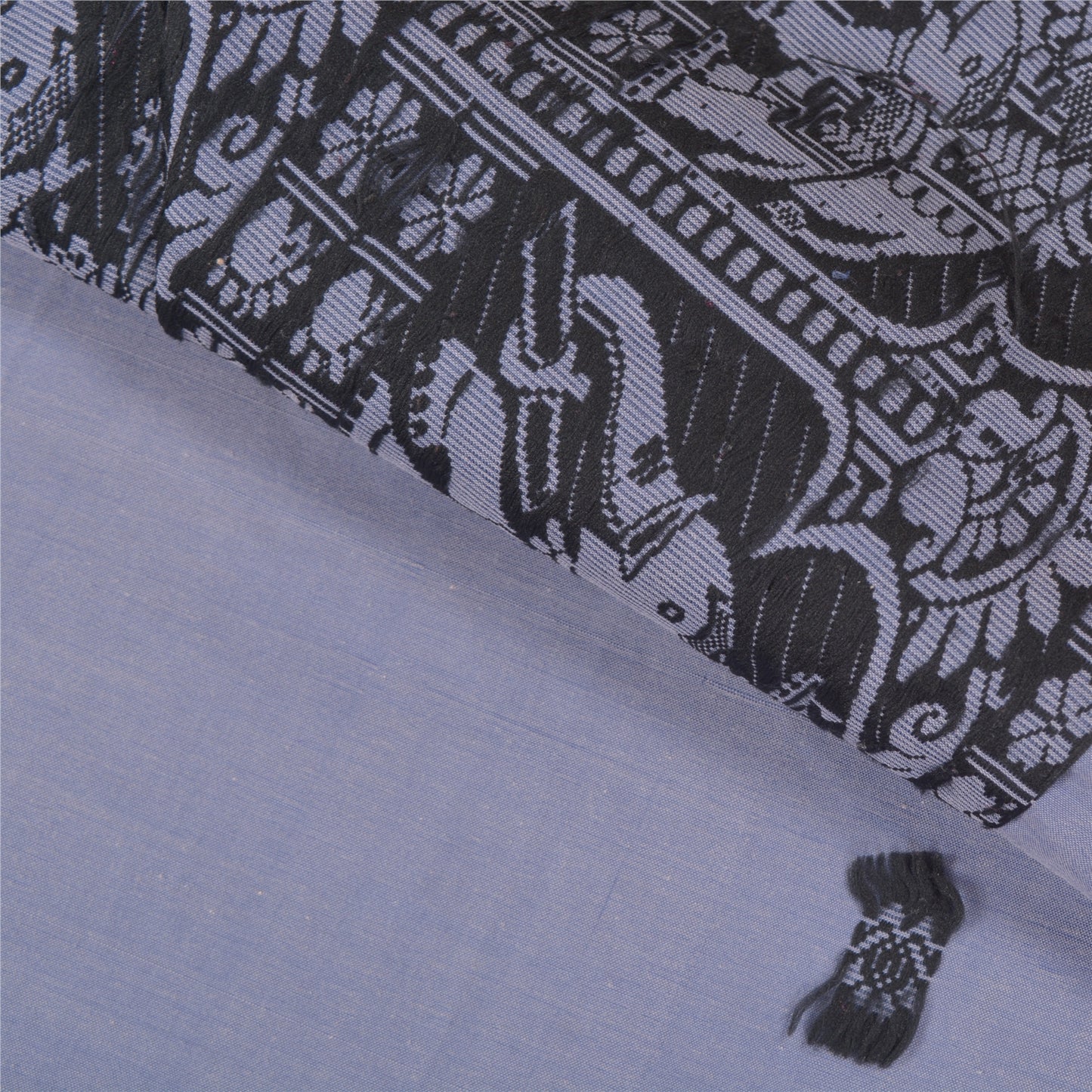 Sanskriti Vintage Blue Heavy Sarees Art Silk Woven Baluchari Animal Sari Sustainable Fabric