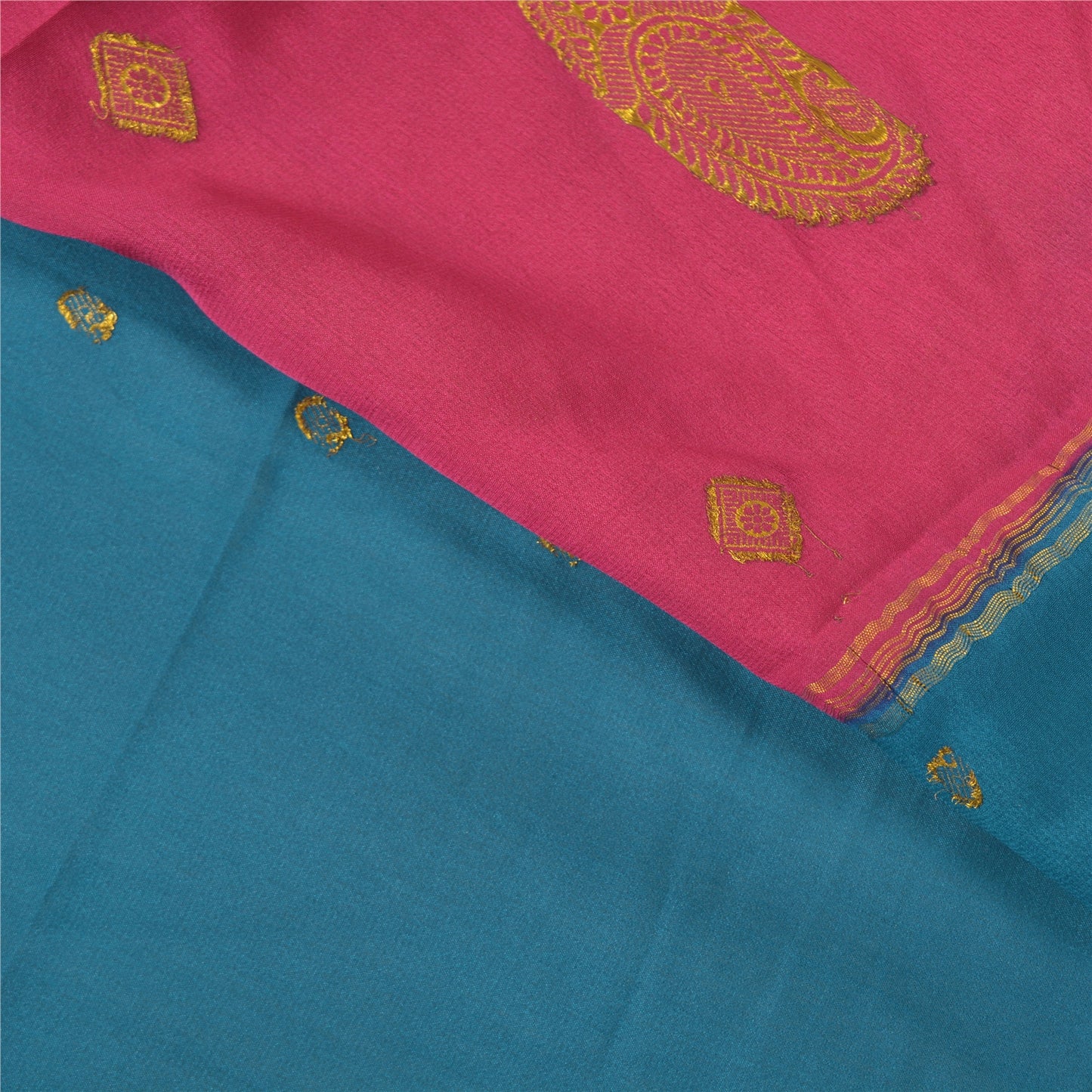 Sanskriti Vintage Heavy Green Sarees Pure Silk Woven Brocade Zari Sari Sustainable Fabric