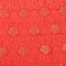 Load image into Gallery viewer, Sanskriti Vintage Peach/Pink Sarees Pure Silk Woven Brocade/Banarasi Sari Fabric
