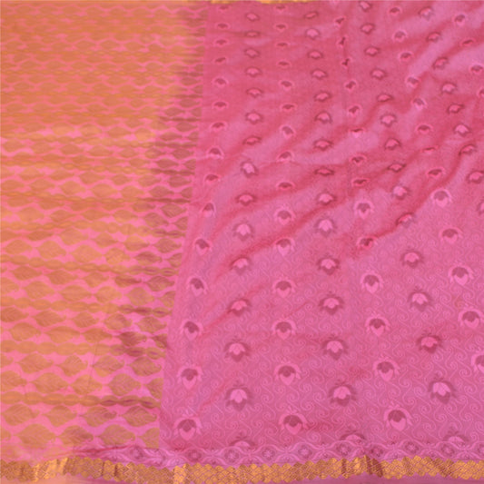 Sanskriti Vintage Black Indian Sarees Pure Silk Woven Premium Sari 5 Yard Sustainable Fabric