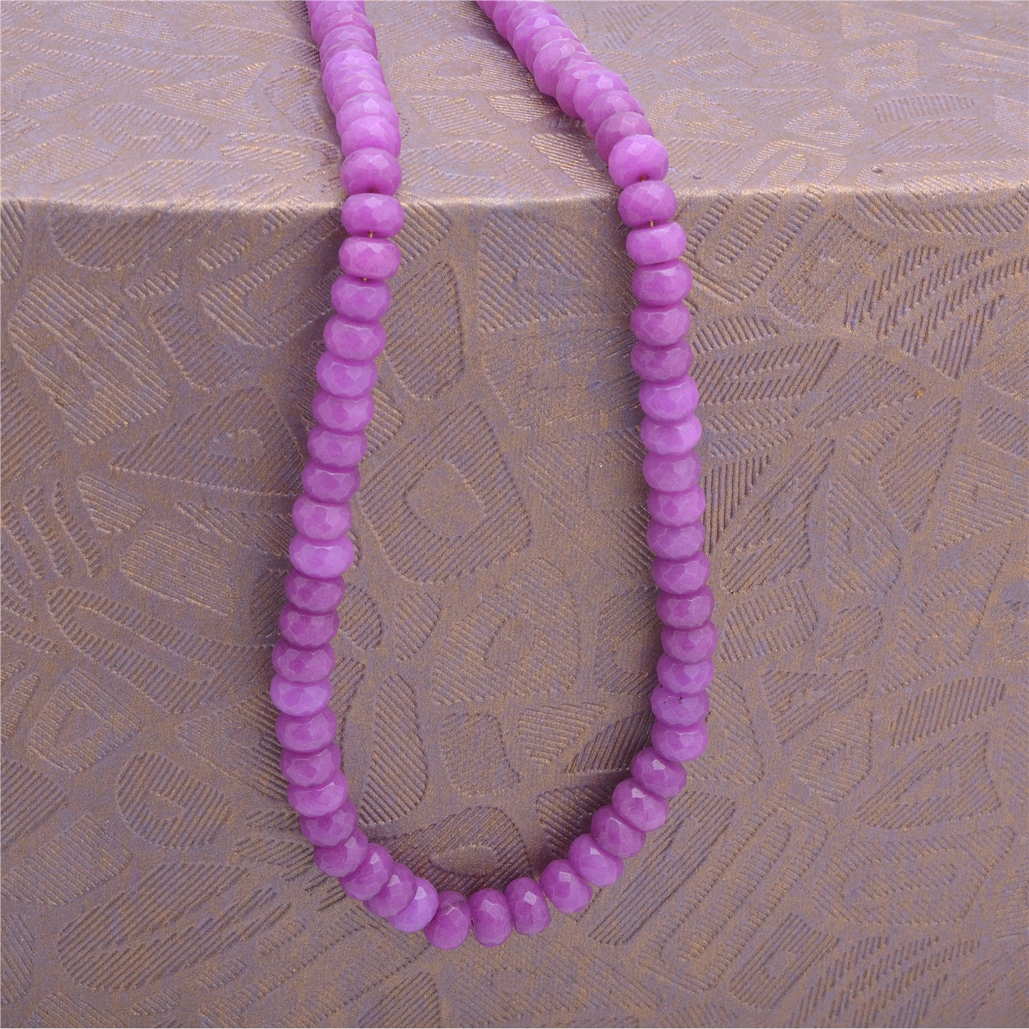 Sanskriti Vintage One of a Kind Strand Semi Precious Garnet Stone Necklace