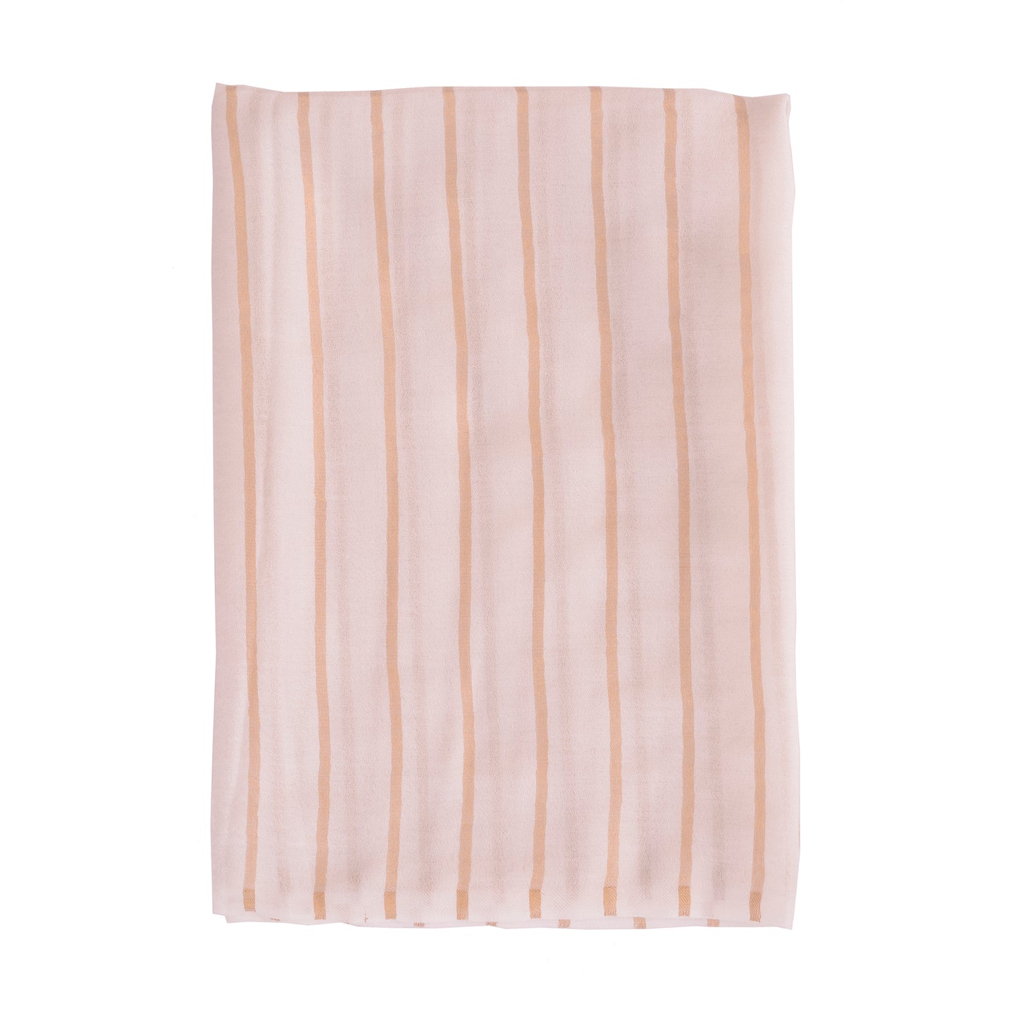 Sanskriti New Cream Pure Fine Wool Shawl Woven Work Long Stole Soft Zari Scarf