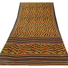 Load image into Gallery viewer, Sanskriti Vintage Multicolor Sarees Moss Crepe Printed Sari 5 Yard Craft Fabric
