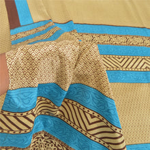 Load image into Gallery viewer, Sanskriti Vintage Cream Indian Sari Art Silk Fabric Craft Printed 5 Yard Sarees
