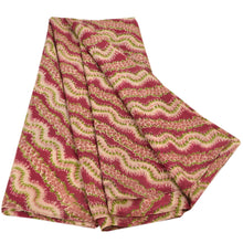 Load image into Gallery viewer, Sanskriti Vintage Dark Red Saree Art Silk Printed Fabric Craft Decor Sari
