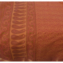 Load image into Gallery viewer, Orange Saree Cotton Craft Printed Golden Border 5 Yard Sari
