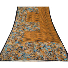 Load image into Gallery viewer, Saffron Saree Art Silk Printed Sari Craft 5 Yard Fabric
