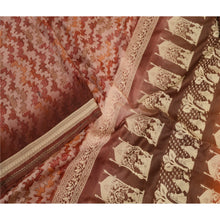 Load image into Gallery viewer, Sanskriti Vintage Pink Baluchari Mythological Sarees Pure Silk Print Sari Fabric
