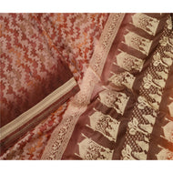 Sanskriti Vintage Pink Baluchari Mythological Sarees Pure Silk Print Sari Fabric