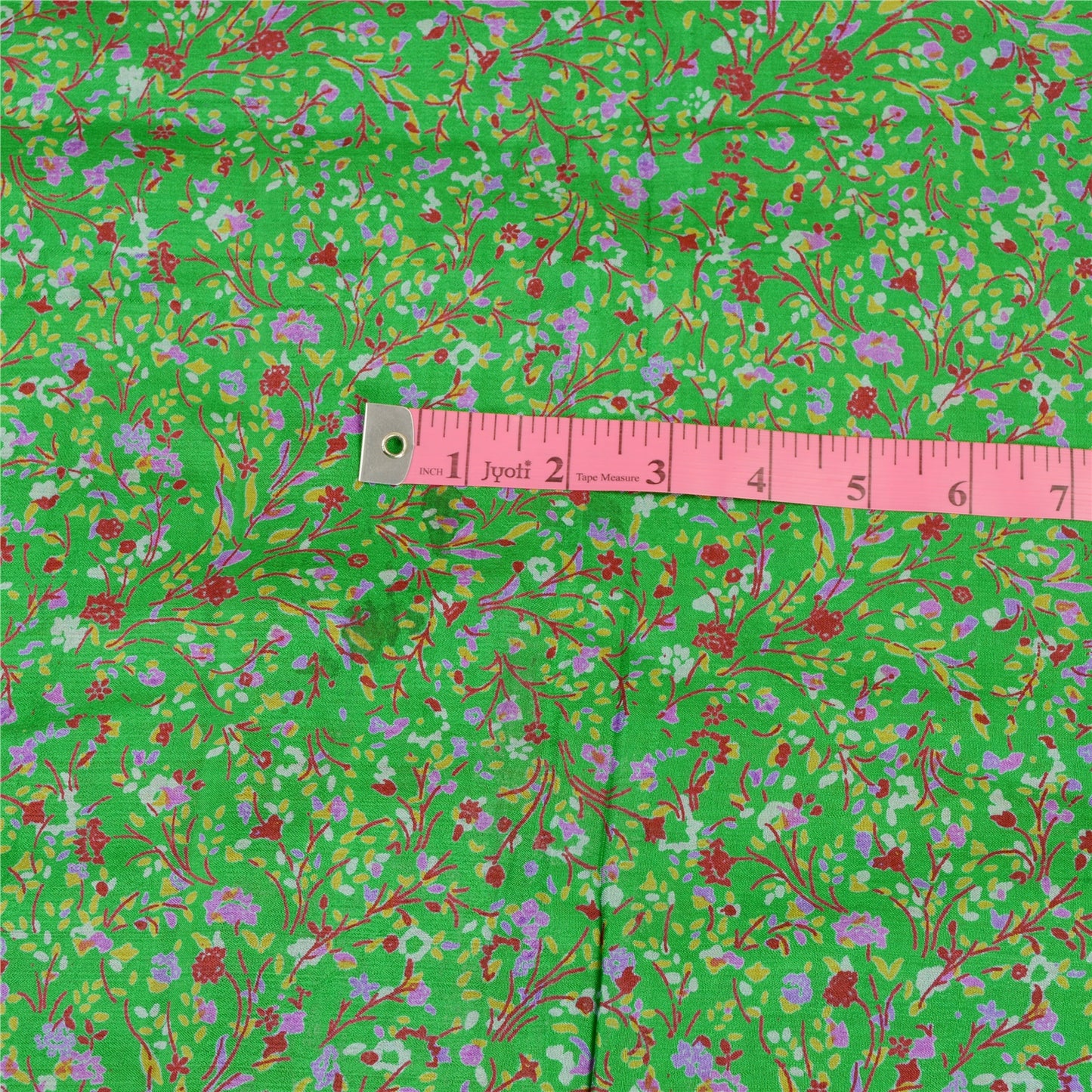 Sanskriti Vintage Green Sarees 100% Pure Silk Printed Sari Soft 5yd Craft Sustainable Fabric